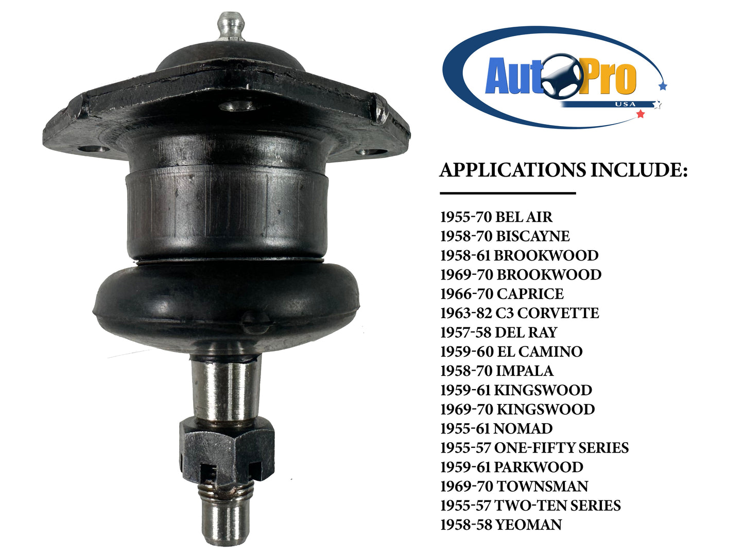 1955-1982 GM Upper Ball Joint, BJ1018 replaces OE# 9762018