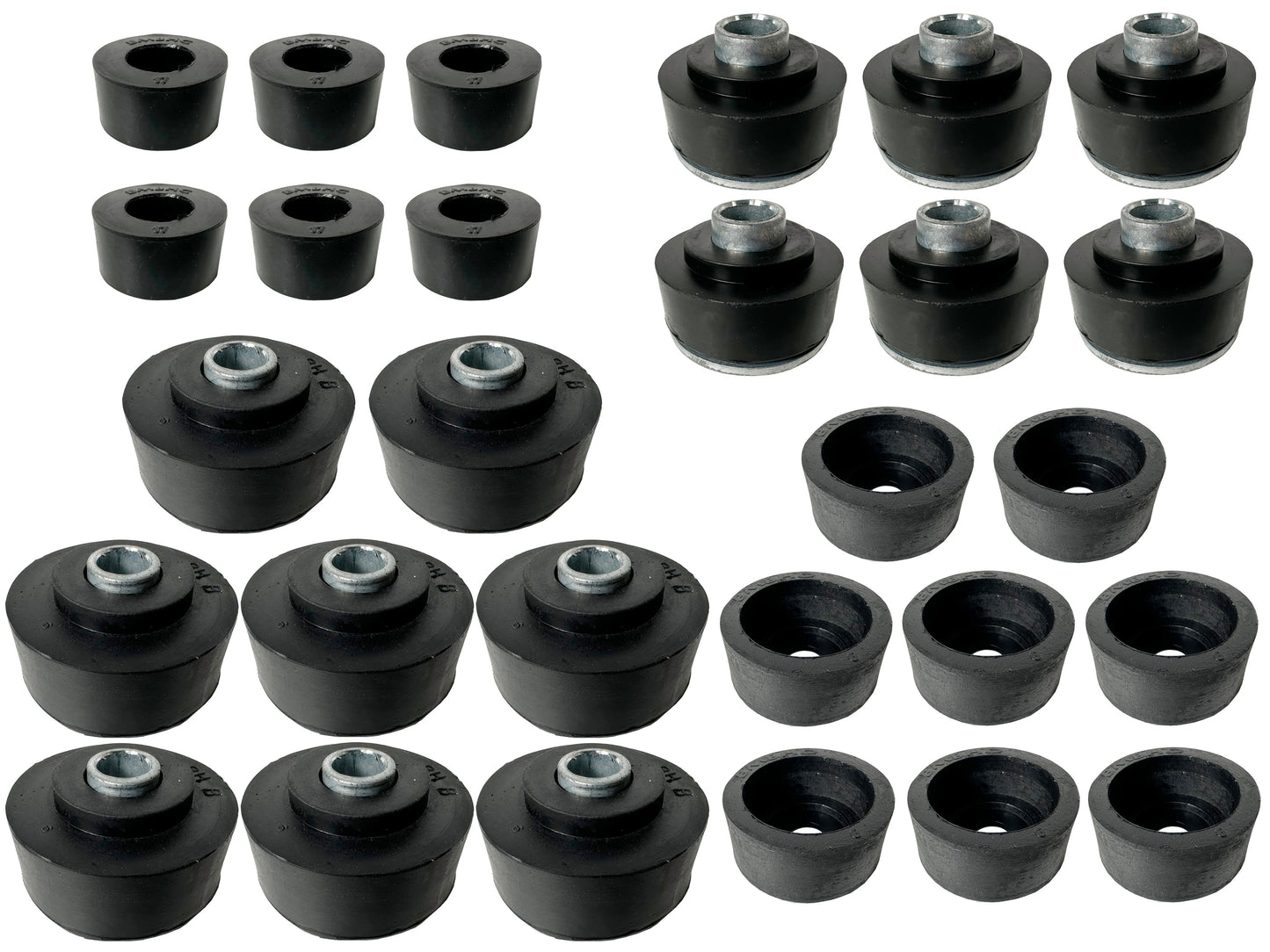 1965-1966 Full Size Chevy Convertible Body Mount Kit Bushings & Hardware, BM1004KIT