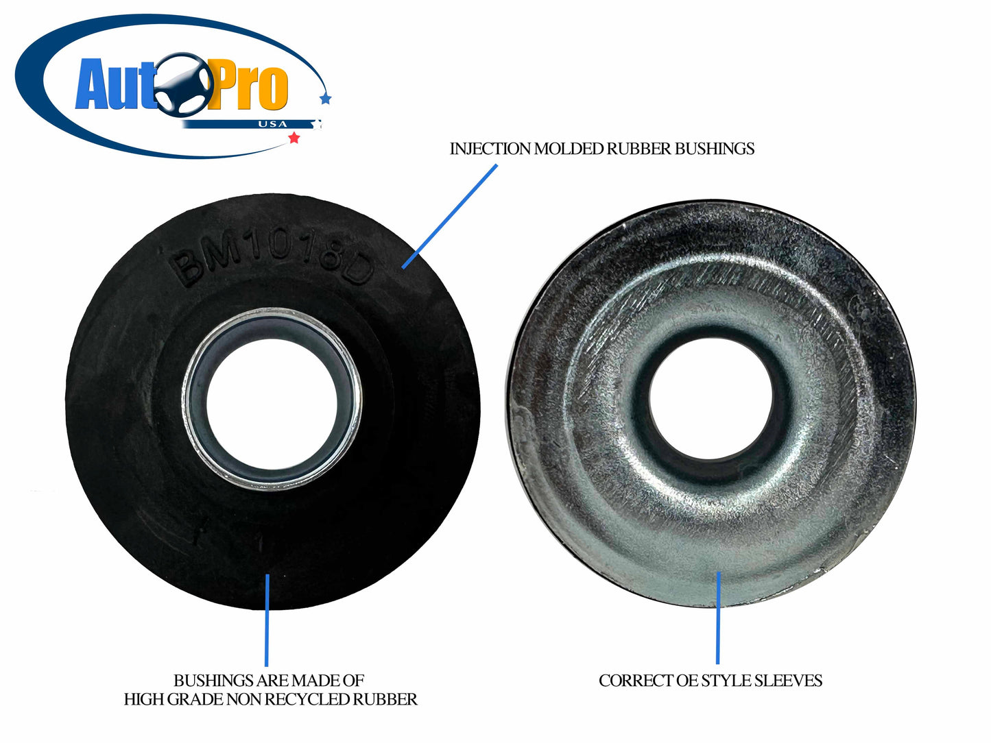 1967-1972 GM Body Mount Rubber & Hardware Kit, BM1018KIT