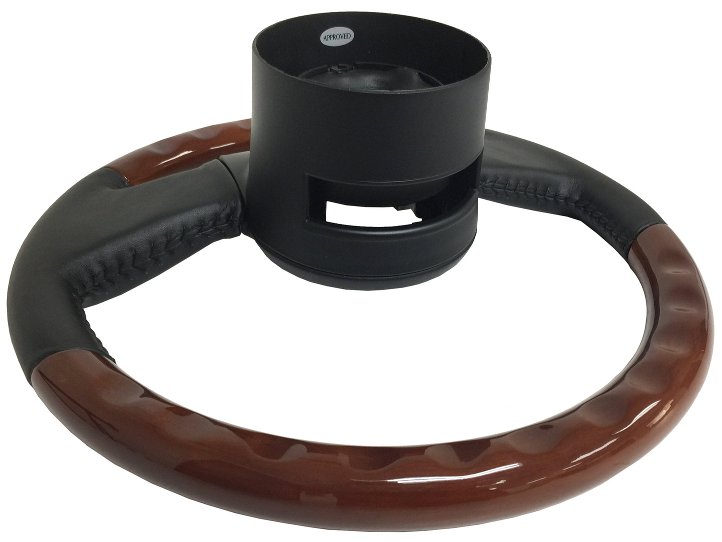 1984-1989 C4 Corvette Leather/Mahogany Steering Wheel, ST1030 replaces 9768988 / 17983971