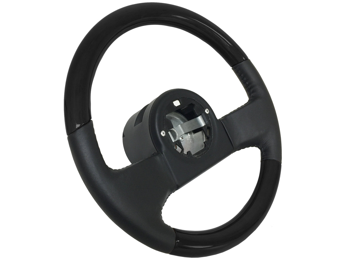 1984-1989 C4 Corvette Leather/Black Ash Steering Wheel, ST1030BW replaces 9768988 / 17983971