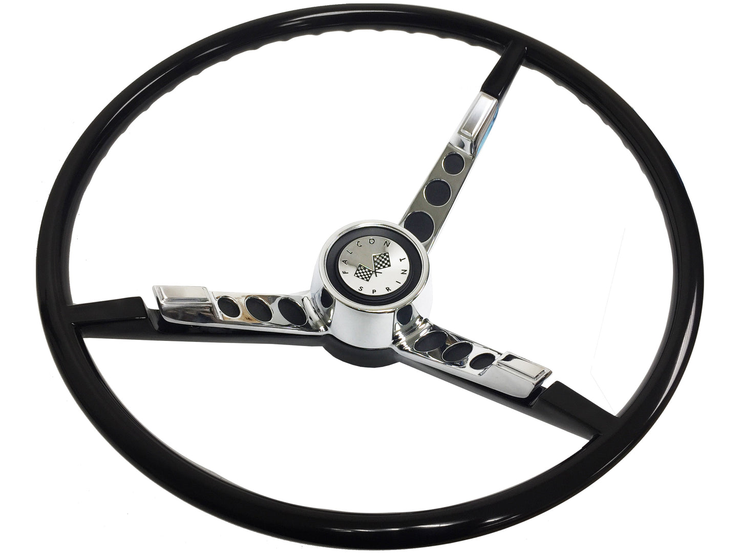1964-65 Ford Falcon Sprint Black Steering Wheel Kit, ST3034BLK-FALCON-KIT