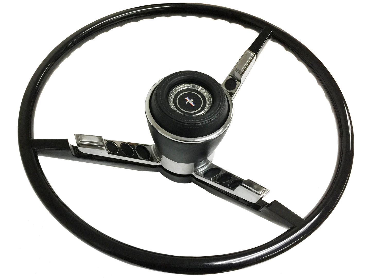 1967 Ford Mustang Reproduction Black Steering Wheel Kit. ST3035BLK-KIT