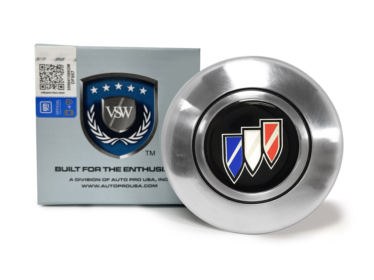 VSW OE Series Buick Tri-Shield Silver Steering Wheel Horn Cap
