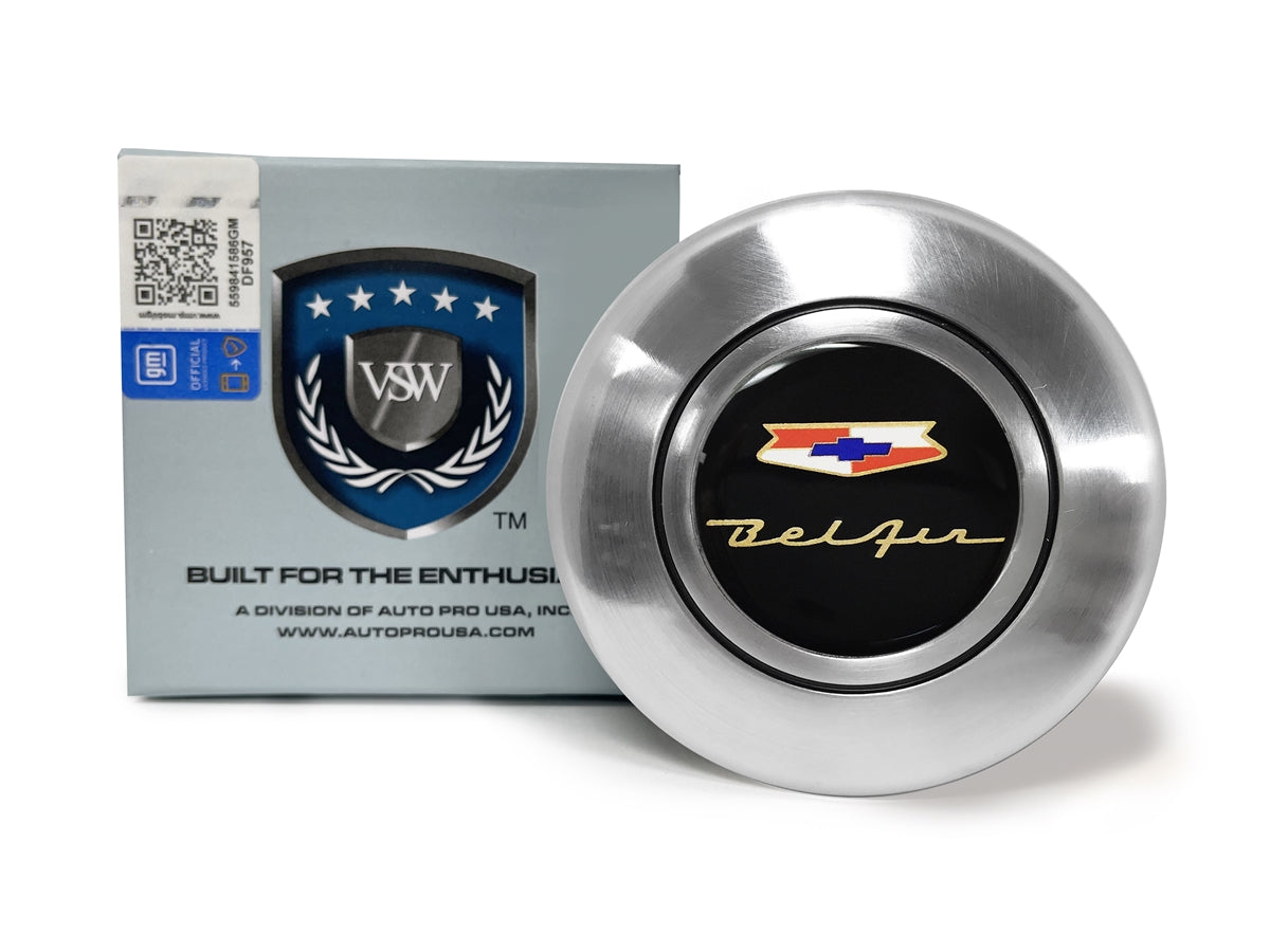 VSW OE Series Bel Air Steering Wheel Silver Horn Cap