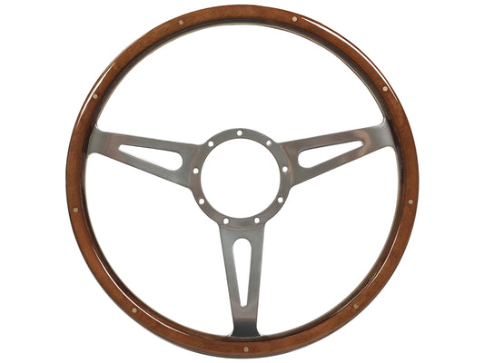 VSW S9 Classic Wood Riveted Steering Wheel