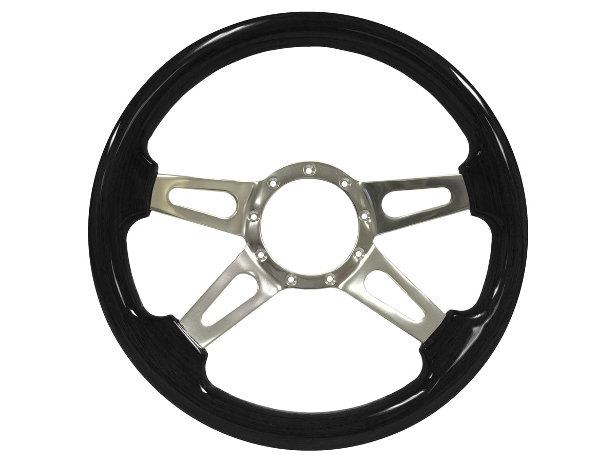 S9 Black Ash Wood 4 Spoke Center with Slots