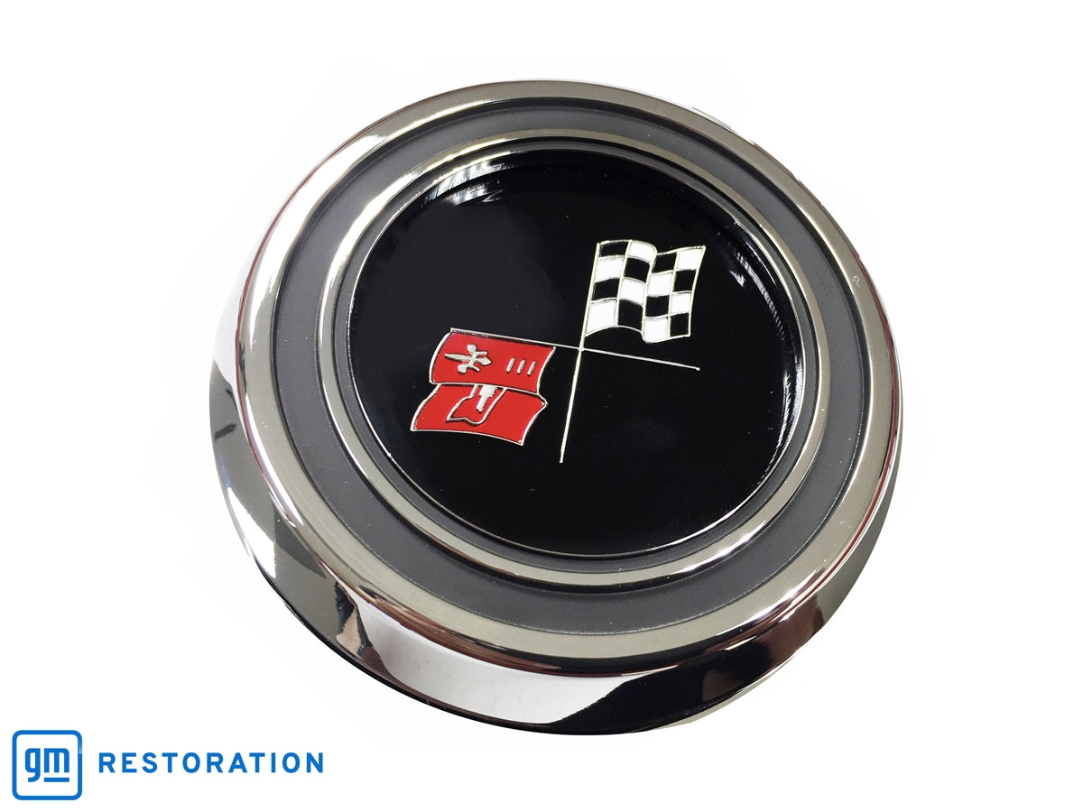 OE Series Chevy Cross Flags Horn Cap