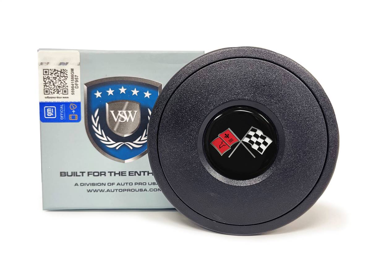 Auto Pro USA GM Cross flags Button 9 Bolt