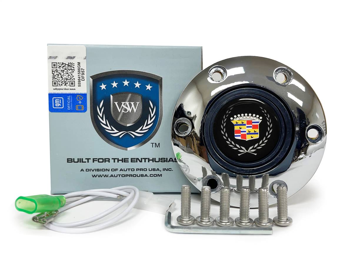 S6 Chrome Horn Button Cadillac Emblem