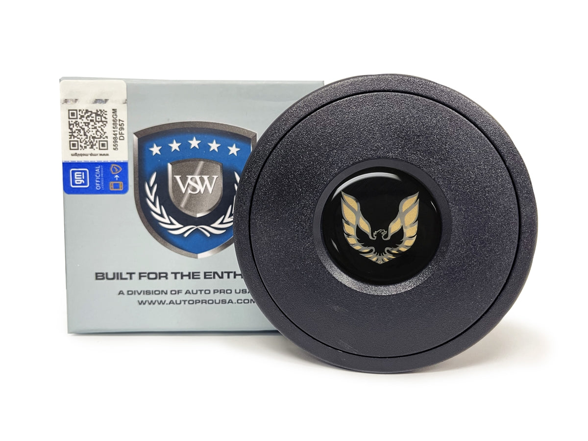 Auto Pro USA S9 Horn Button Gold Firebird Emblem