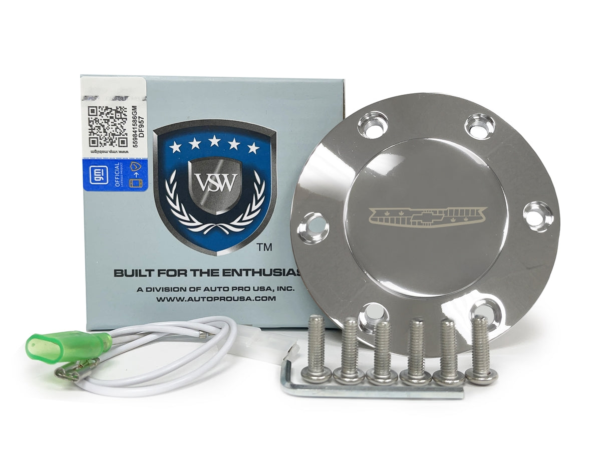 S6 Etched Chrome Horn Button Tri 5 Auto Pro USA