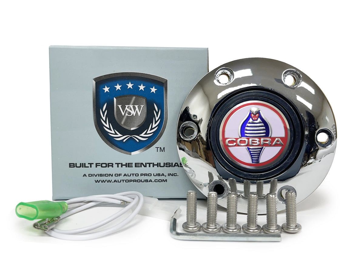 Auto Pro USA Cobra Horn Button 6 Bolt Mustang