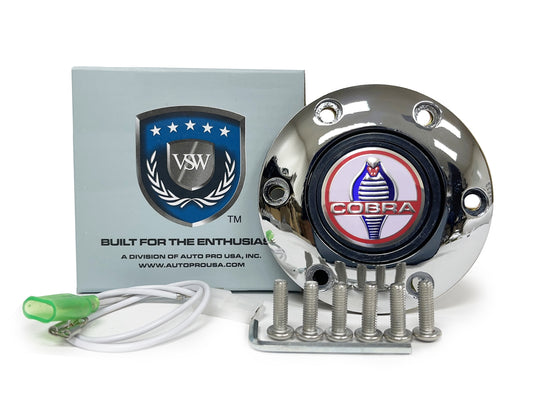 Auto Pro USA Cobra Horn Button 6 Bolt Mustang