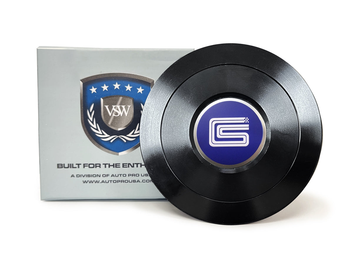 S9 Premium Black Horn Button CS Shelby Emblem