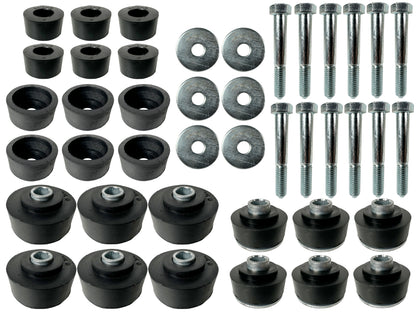 1965-1966 Chevy Impala Sedan Body Mount Kit Bushings & Hardware, BM1003KIT