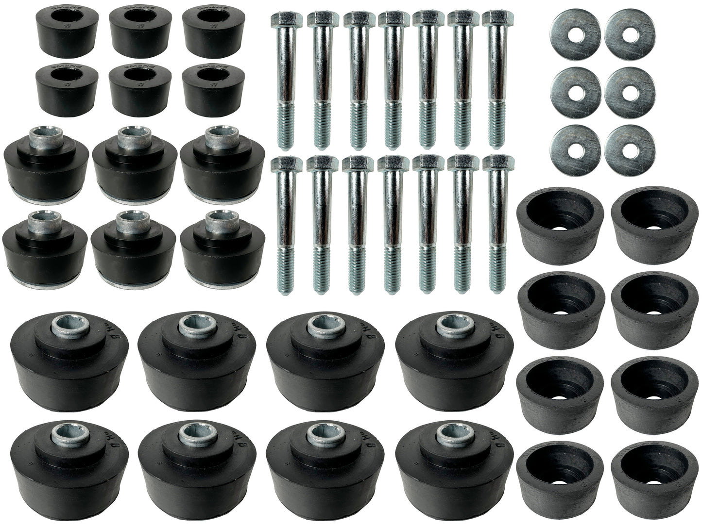 1965-1966 Full Size Chevy Convertible Body Mount Kit Bushings & Hardware, BM1004KIT