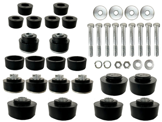 1969-1970 Chevrolet Impala Sedan Body Mount Kit Rubber & Hardware, BM1007KIT