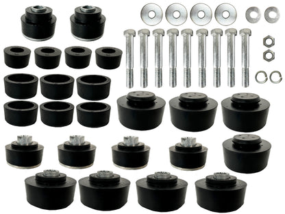 1969-1970 Chevrolet Impala Convertible Body Mount Kit Bushings & Hardware, BM1008KIT