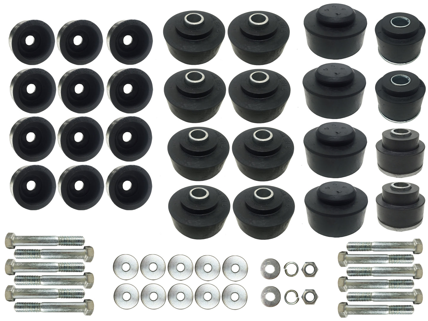 1968- 1972 GM Convertible Body Mount Kit, Bushings & Hardware, BM1023KIT
