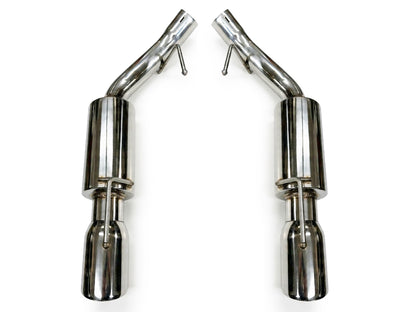 2005-2010 Ford Mustang GT Axle Back Exhaust System Stainless Steel Tips