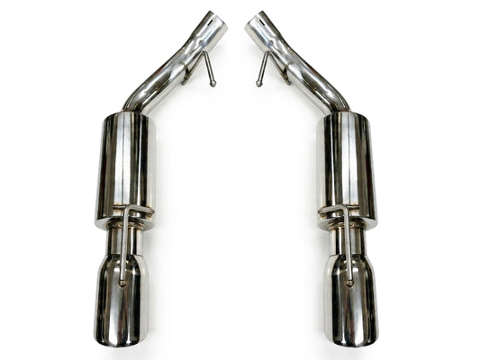 2005-2010 Ford Mustang GT Axle Back Exhaust System Stainless Steel Tips