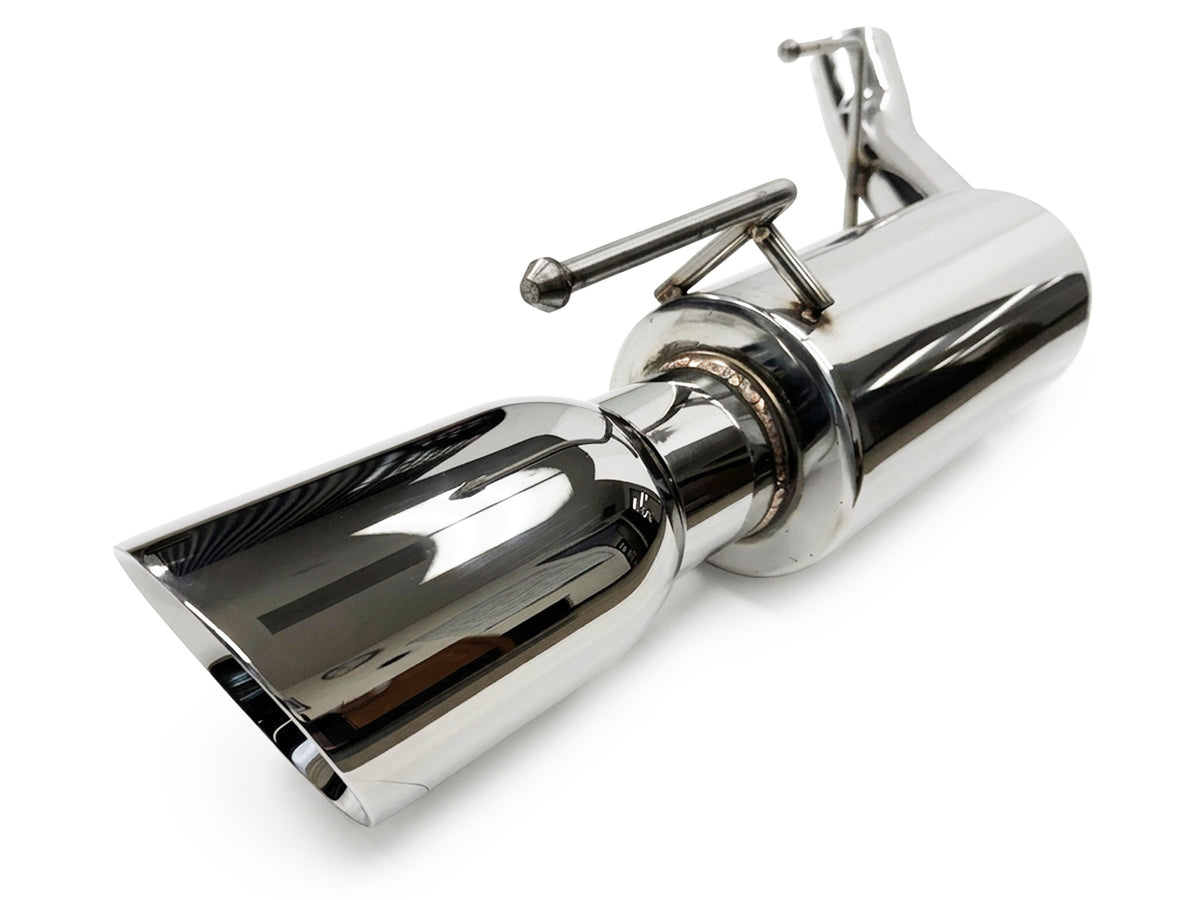 2005-2010 Ford Mustang GT Axle Back Exhaust System Stainless Steel Tips