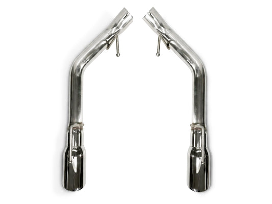 2005-2010 Ford Mustang GT Axle Back Exhaust System Stainless Steel Tips (Track Series)