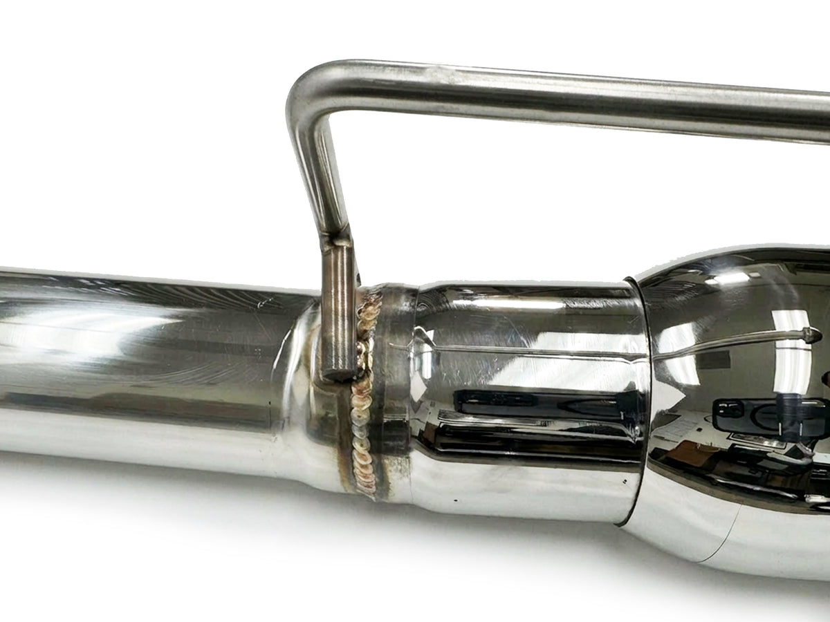 2005-2010 Ford Mustang GT Axle Back Exhaust System Stainless Steel Tips (Track Series)