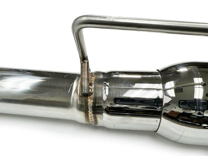 2005-2010 Ford Mustang GT Axle Back Exhaust System Stainless Steel Tips (Track Series)