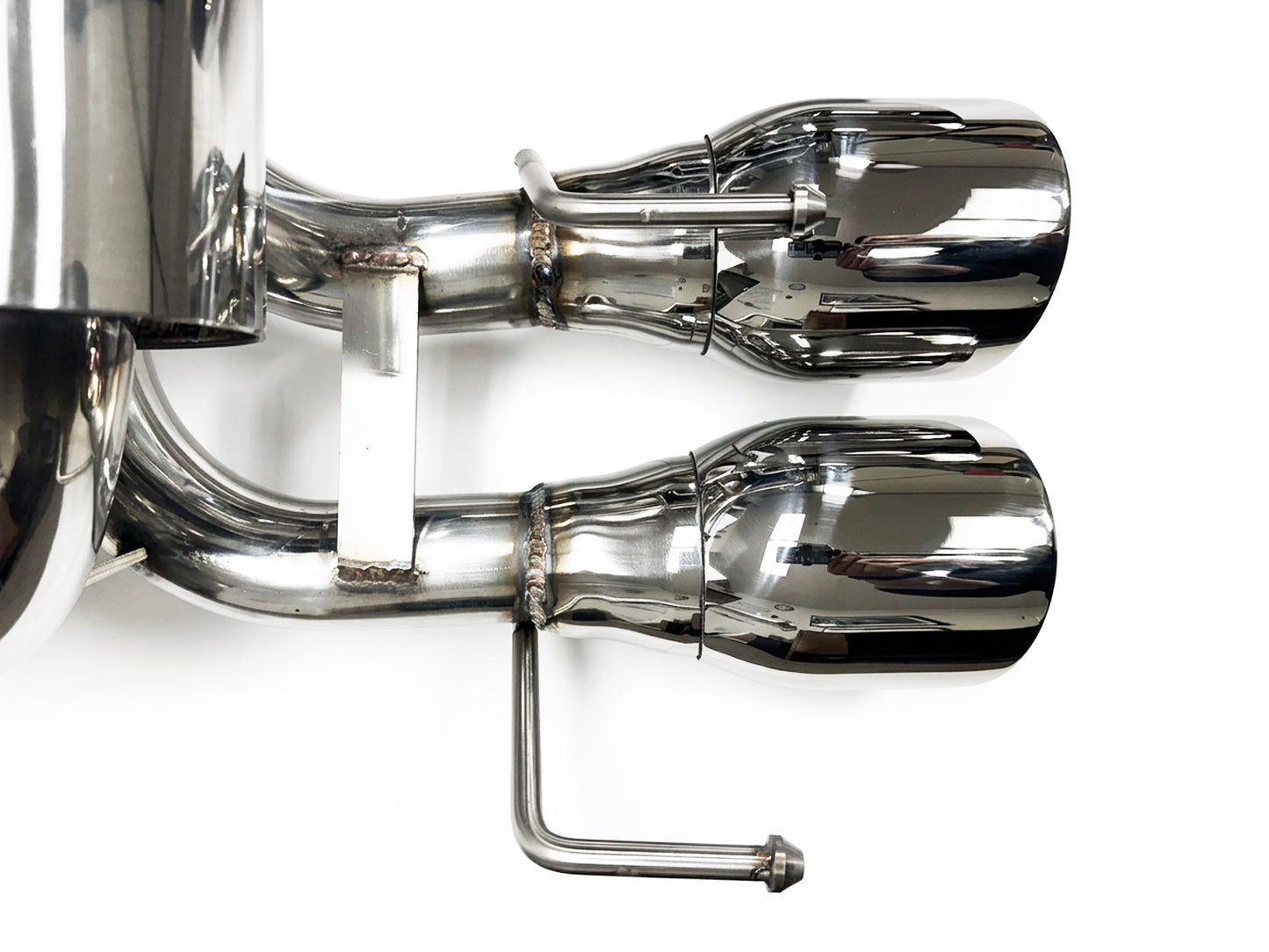 2005-2008 Chevy Corvette C6 Axle Back Exhaust System Stainless Steel Quad Tips
