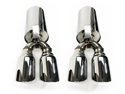 1984-1985 Chevy Corvette C4 Axle Back Exhaust System Stainless Steel Quad Tips