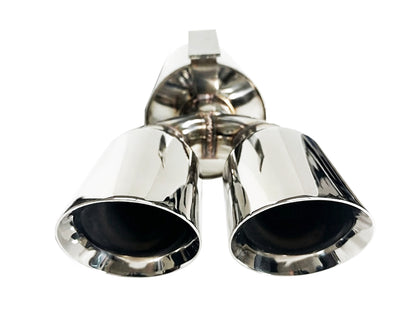 1984-1985 Chevy Corvette C4 Axle Back Exhaust System Stainless Steel Quad Tips