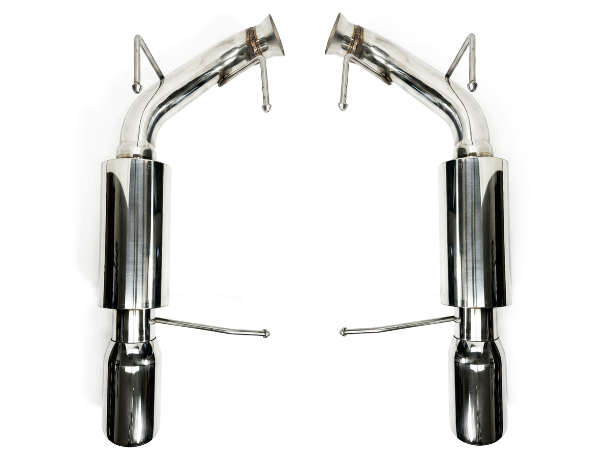 2011-14 Ford Mustang GT/Boss 302 5.0  Axle Back Exhaust System Stainless Steel Tips