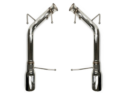 2011-14 Ford Mustang GT/Boss 302 5.0 Axle Back Exhaust System Stainless Steel Tips (Track Series)