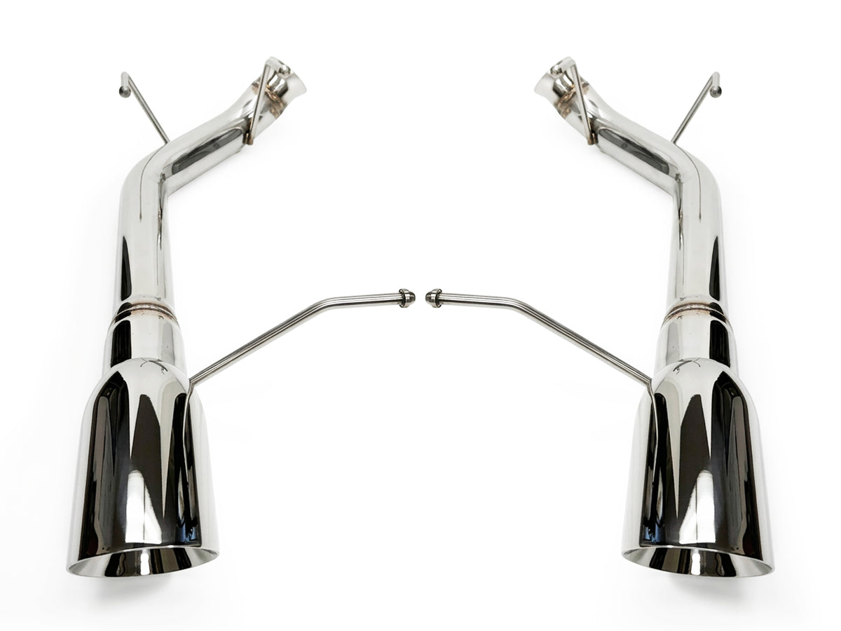 2011-14 Ford Mustang GT/Boss 302 5.0 Axle Back Exhaust System Stainless Steel Tips (Track Series)