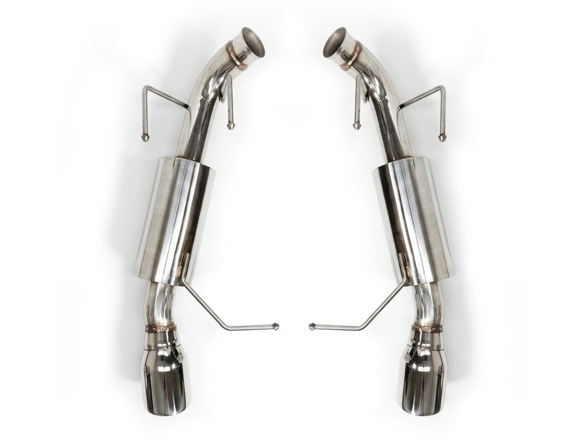 2011-2014 Ford Mustang V6 3.7L Axle Back Exhaust System Stainless Steel Tips
