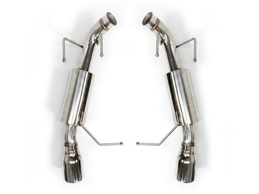 2011-2014 Ford Mustang V6 3.7L Axle Back Exhaust System Stainless Steel Tips