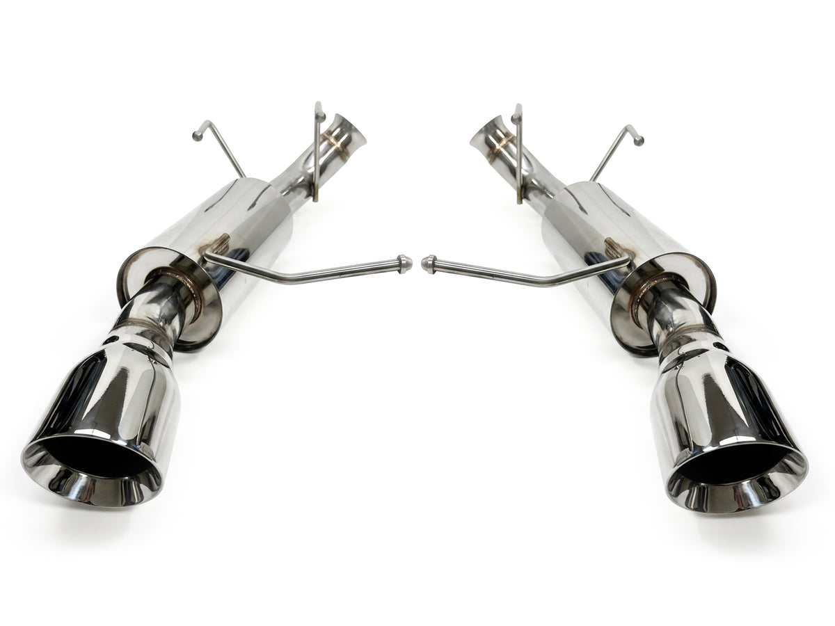2011-2014 Ford Mustang V6 3.7L Axle Back Exhaust System Stainless Steel Tips
