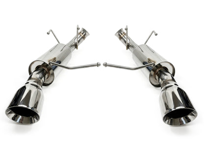 2011-2014 Ford Mustang V6 3.7L Axle Back Exhaust System Stainless Steel Tips