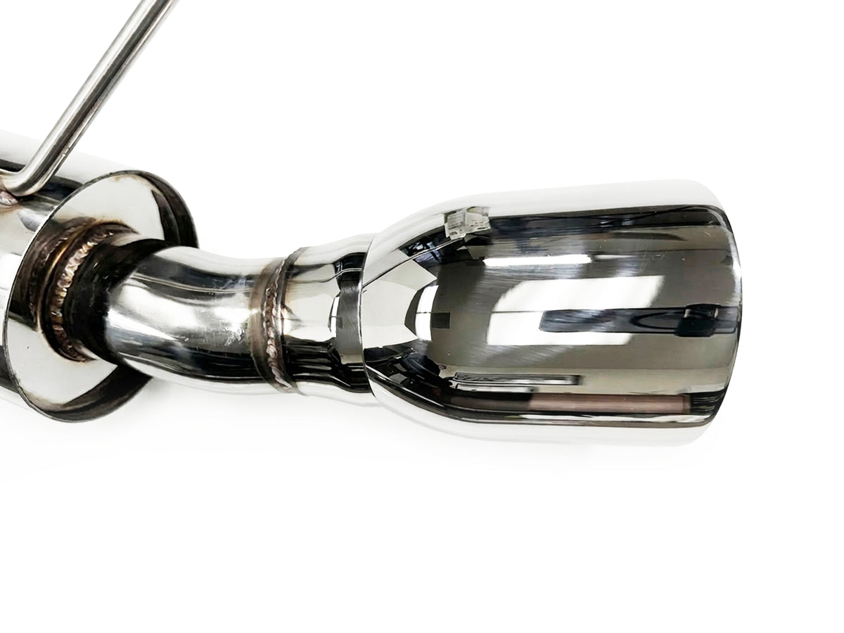 2011-2014 Ford Mustang V6 3.7L Axle Back Exhaust System Stainless Steel Tips