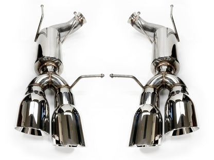 2013-2014 Ford Mustang GT-500 Axle Back Exhaust System Stainless Steel Quad Tips