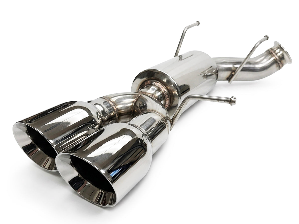 2013-2014 Ford Mustang GT-500 Axle Back Exhaust System Stainless Steel Quad Tips