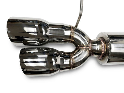 2013-2014 Ford Mustang GT-500 Axle Back Exhaust System Stainless Steel Quad Tips