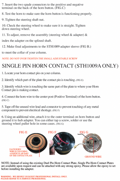 Ford S6 Steering Wheel Instructions