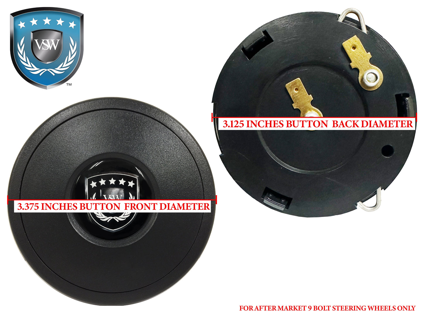 VSW S9 Standard Horn Button with Falcon Emblem
