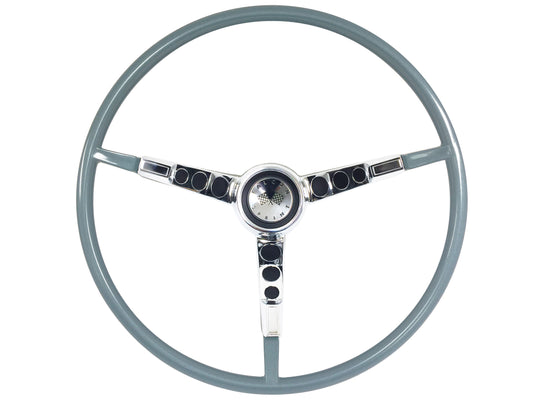 1964-65 Ford Falcon Sprint Blue Steering Wheel Kit, ST3034BLU66-FALCON-KIT