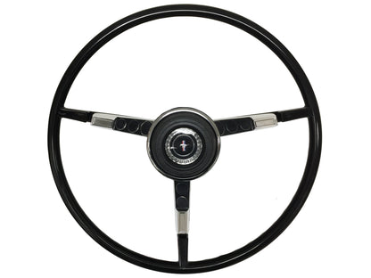 1967 Ford Mustang Reproduction Black Steering Wheel Kit. ST3035BLK-KIT