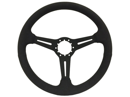 Auto Pro USA Black suede Steering Wheel 6 bolt
