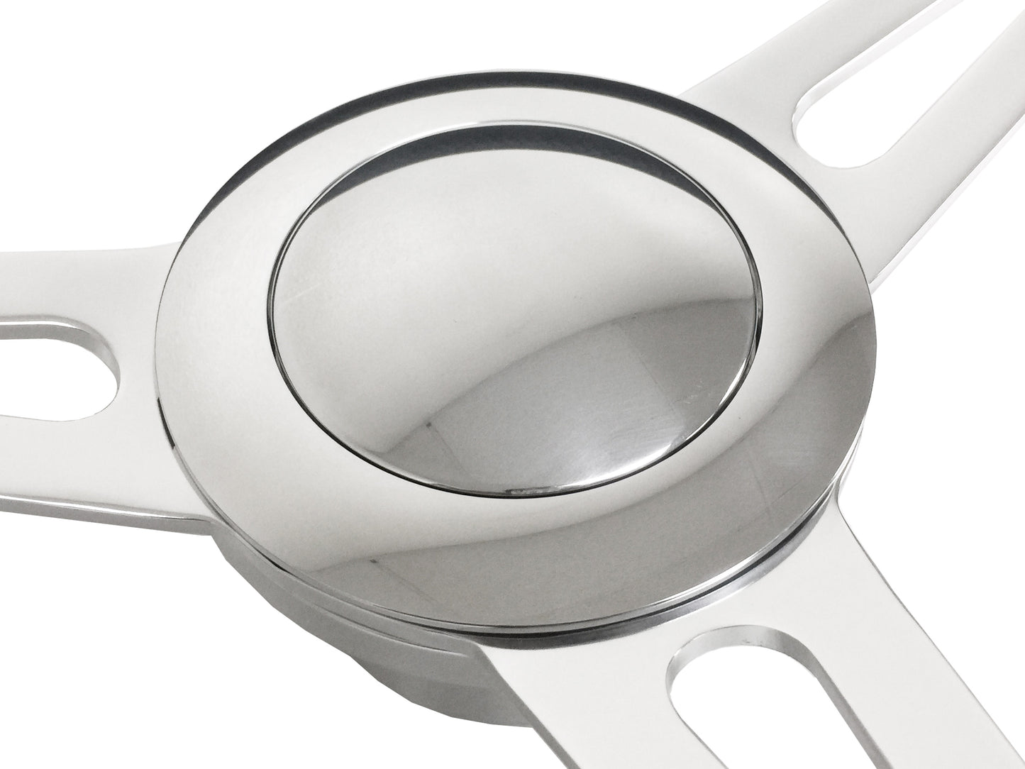 VSW S9 Covert Polished Horn Button, 9-Bolt Pressure Fit